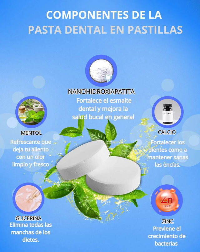 TABLETAS DE PASTA DENTAL-NOBS