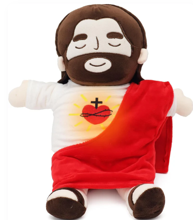 Peluche de Jesús que respira