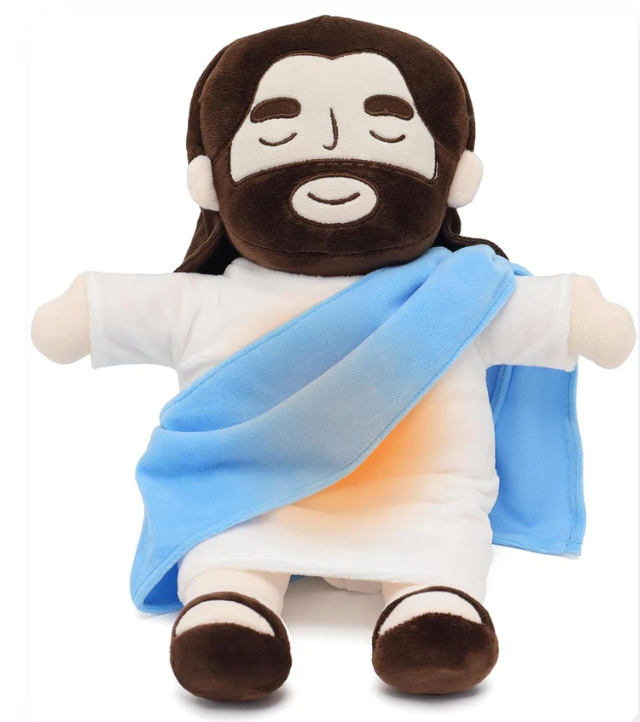 Peluche de Jesús que respira